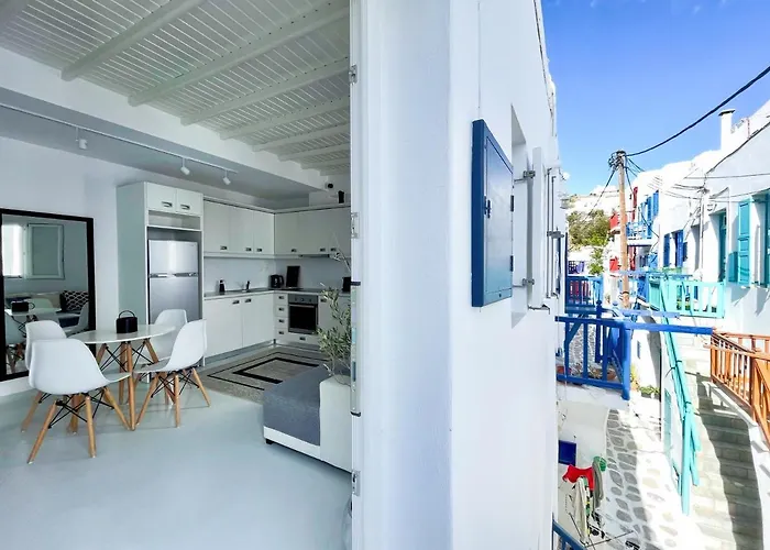 Haustierfreundliches Ferienwohnung Silvernoses Penthouse Mykonos Town